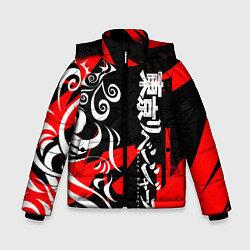 Куртка зимняя для мальчика TOKYO REVENGERS ТОСВА RED VER, цвет: 3D-черный