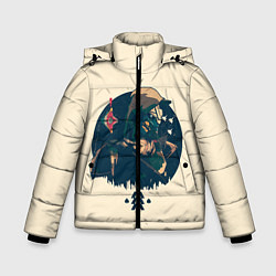 Куртка зимняя для мальчика Кейд-6, цвет: 3D-черный