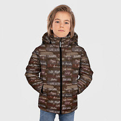 Куртка зимняя для мальчика Кофе - Разные Напитки, цвет: 3D-черный — фото 2