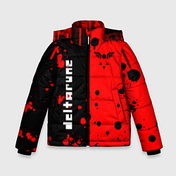 Зимняя куртка для мальчика Deltarune black & red