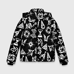 Зимняя куртка для мальчика EXO BAND SYMBOL PATTERN WHITE K-POP