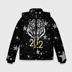 Куртка зимняя для мальчика Символ года тигр 2022 Ура-Ура!, цвет: 3D-красный