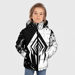 Куртка зимняя для мальчика WARFRAME STALKER BLACK WHITE СТАЛКЕР, цвет: 3D-черный — фото 2