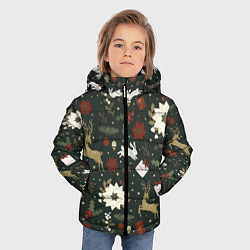 Куртка зимняя для мальчика Олени Новый Год, цвет: 3D-черный — фото 2