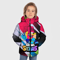 Куртка зимняя для мальчика GROM BRAWLSTARS ART, цвет: 3D-светло-серый — фото 2
