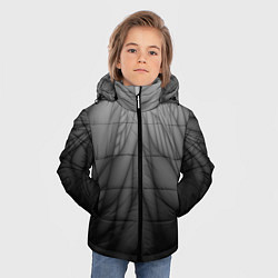 Куртка зимняя для мальчика Коллекция Rays Лучи Черный Абстракция 661-11-w1, цвет: 3D-светло-серый — фото 2