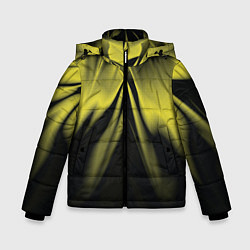 Куртка зимняя для мальчика Цветок ночи 2 Абстракция Дополнение 535-332-328-n4, цвет: 3D-черный