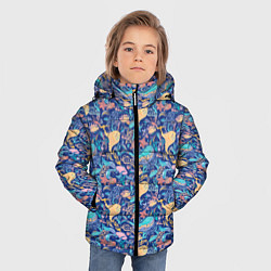 Куртка зимняя для мальчика Морская Рыба, цвет: 3D-черный — фото 2