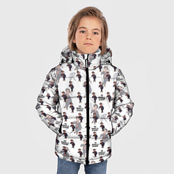 Куртка зимняя для мальчика Паттерн номер 5 Академия Амбрелла, цвет: 3D-светло-серый — фото 2