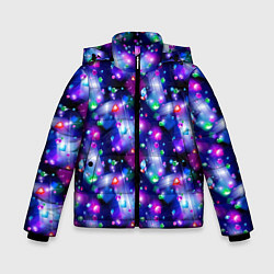 Куртка зимняя для мальчика Бриллиантовое Сияние, цвет: 3D-черный