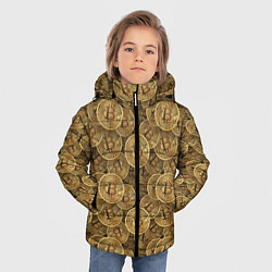 Куртка зимняя для мальчика Bitcoins, цвет: 3D-светло-серый — фото 2