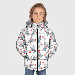 Куртка зимняя для мальчика Маленькие котята паттерн, цвет: 3D-светло-серый — фото 2