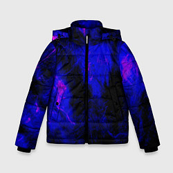 Куртка зимняя для мальчика Purple Tie-Dye, цвет: 3D-светло-серый