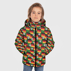Куртка зимняя для мальчика Германия футбол, цвет: 3D-красный — фото 2