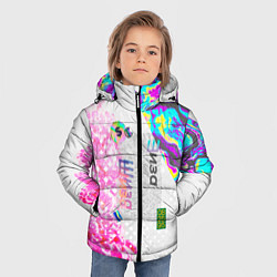 Куртка зимняя для мальчика Шаза Психоделика, цвет: 3D-красный — фото 2