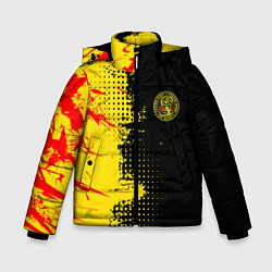 Куртка зимняя для мальчика Кобра Кай Cobra Kai, цвет: 3D-черный
