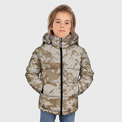 Куртка зимняя для мальчика Пустынный Милитари, цвет: 3D-светло-серый — фото 2