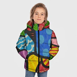 Куртка зимняя для мальчика В стиле ромеро бритто, цвет: 3D-красный — фото 2
