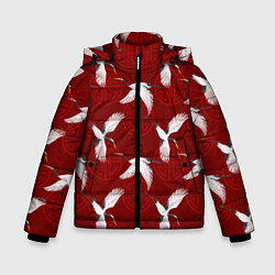 Зимняя куртка для мальчика Восточный узор Журавли