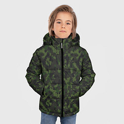 Куртка зимняя для мальчика Камуфляж с холстовой сеткой, цвет: 3D-светло-серый — фото 2