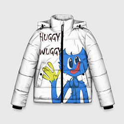 Куртка зимняя для мальчика Huggy Wuggy - Poppy Playtime Хагги Вагги, цвет: 3D-черный
