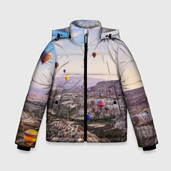 Куртка зимняя для мальчика Воздушные Шары!, цвет: 3D-светло-серый