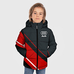 Куртка зимняя для мальчика Audi sport red, цвет: 3D-красный — фото 2