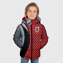 Куртка зимняя для мальчика Volvo Logo Texture, цвет: 3D-черный — фото 2