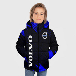Куртка зимняя для мальчика Volvo авто текстура, цвет: 3D-красный — фото 2
