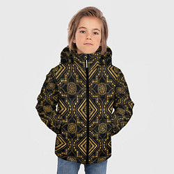 Куртка зимняя для мальчика Versace classic pattern, цвет: 3D-черный — фото 2