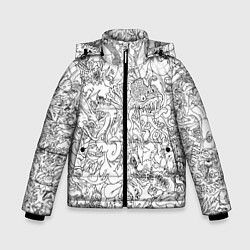 Куртка зимняя для мальчика Раскрась - одежду, цвет: 3D-черный