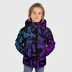 Куртка зимняя для мальчика STI NEON PATTERN, цвет: 3D-черный — фото 2