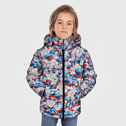Куртка зимняя для мальчика М-ка БМВ Паттерн, цвет: 3D-красный — фото 2