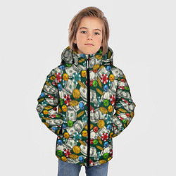 Куртка зимняя для мальчика Казино - Casino, цвет: 3D-светло-серый — фото 2