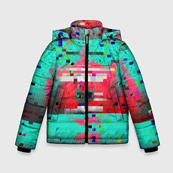 Куртка зимняя для мальчика Fashion glitch 2088, цвет: 3D-красный