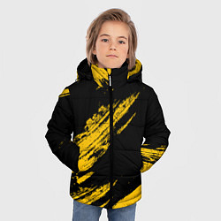 Куртка зимняя для мальчика BLACK AND YELLOW GRUNGE ГРАНЖ, цвет: 3D-красный — фото 2