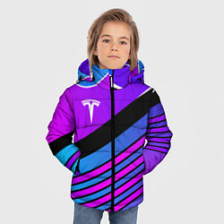 Куртка зимняя для мальчика TESLA - NEON STYLE ТЕСЛА НЕОН, цвет: 3D-черный — фото 2