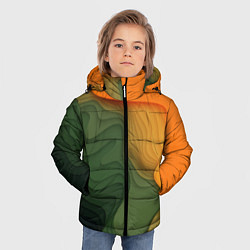 Куртка зимняя для мальчика Зеленые дюны, цвет: 3D-светло-серый — фото 2