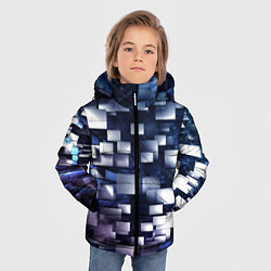 Куртка зимняя для мальчика Параллакс эффект, цвет: 3D-черный — фото 2