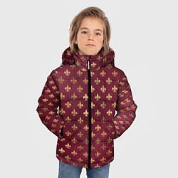 Куртка зимняя для мальчика Классические узоры classic, цвет: 3D-светло-серый — фото 2
