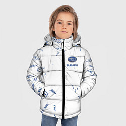 Куртка зимняя для мальчика Subaru субару Паттерн, цвет: 3D-светло-серый — фото 2