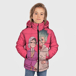 Куртка зимняя для мальчика Ген и Сэнку, цвет: 3D-красный — фото 2