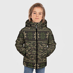 Куртка зимняя для мальчика Камуфляжный Свитер Алатырь, цвет: 3D-светло-серый — фото 2