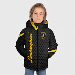 Куртка зимняя для мальчика Ламборджини, цвет: 3D-черный — фото 2