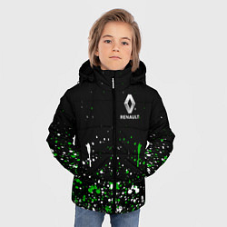 Куртка зимняя для мальчика RENAULT брызги красок, цвет: 3D-светло-серый — фото 2