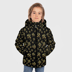 Куртка зимняя для мальчика Знак - ОМ, цвет: 3D-черный — фото 2
