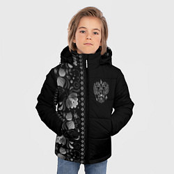 Куртка зимняя для мальчика ГЖЕЛЬ RUSSIA ЧБ, цвет: 3D-светло-серый — фото 2