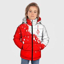 Куртка зимняя для мальчика BLOODBORNE HUNTER СИМВОЛ ОХОТНИКА, цвет: 3D-красный — фото 2