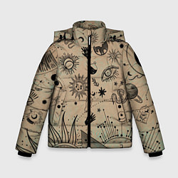 Куртка зимняя для мальчика Эзотерика, цвет: 3D-черный