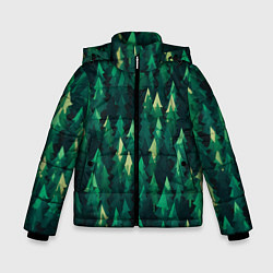 Зимняя куртка для мальчика Еловый лес spruce forest